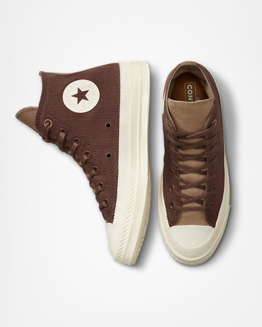 Tenis Converse Chuck 70 Workwear Cano Alto Feminino Marrom Caqui | PT O034751